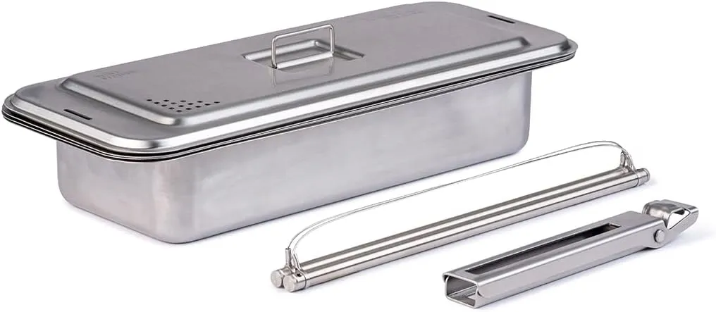 Wolf Grizzly Camp Cook Set | Campfire & Backpacking Cooking Gear | Stainless Steel Open Fire Cookware