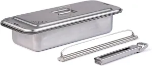 Wolf Grizzly Camp Cook Set | Campfire & Backpacking Cooking Gear | Stainless Steel Open Fire Cookware