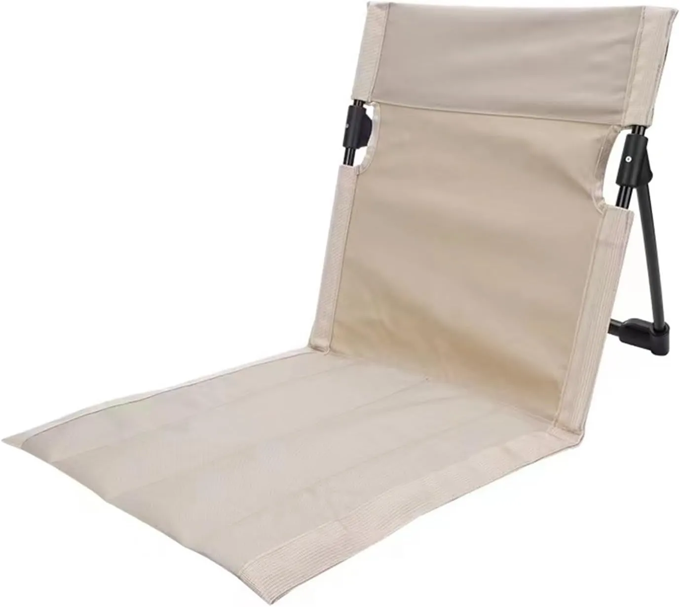 WUXUYI&NING Outdoor Folding Portable Recliner, Folding Chair for Easy Storage, Outdoor Camping Chair, Beach, Camping, Lawn, Music Festival, Travel(Rice White)