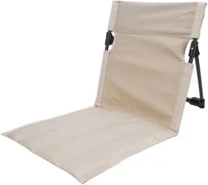 WUXUYI&NING Outdoor Folding Portable Recliner, Folding Chair for Easy Storage, Outdoor Camping Chair, Beach, Camping, Lawn, Music Festival, Travel(Rice White)