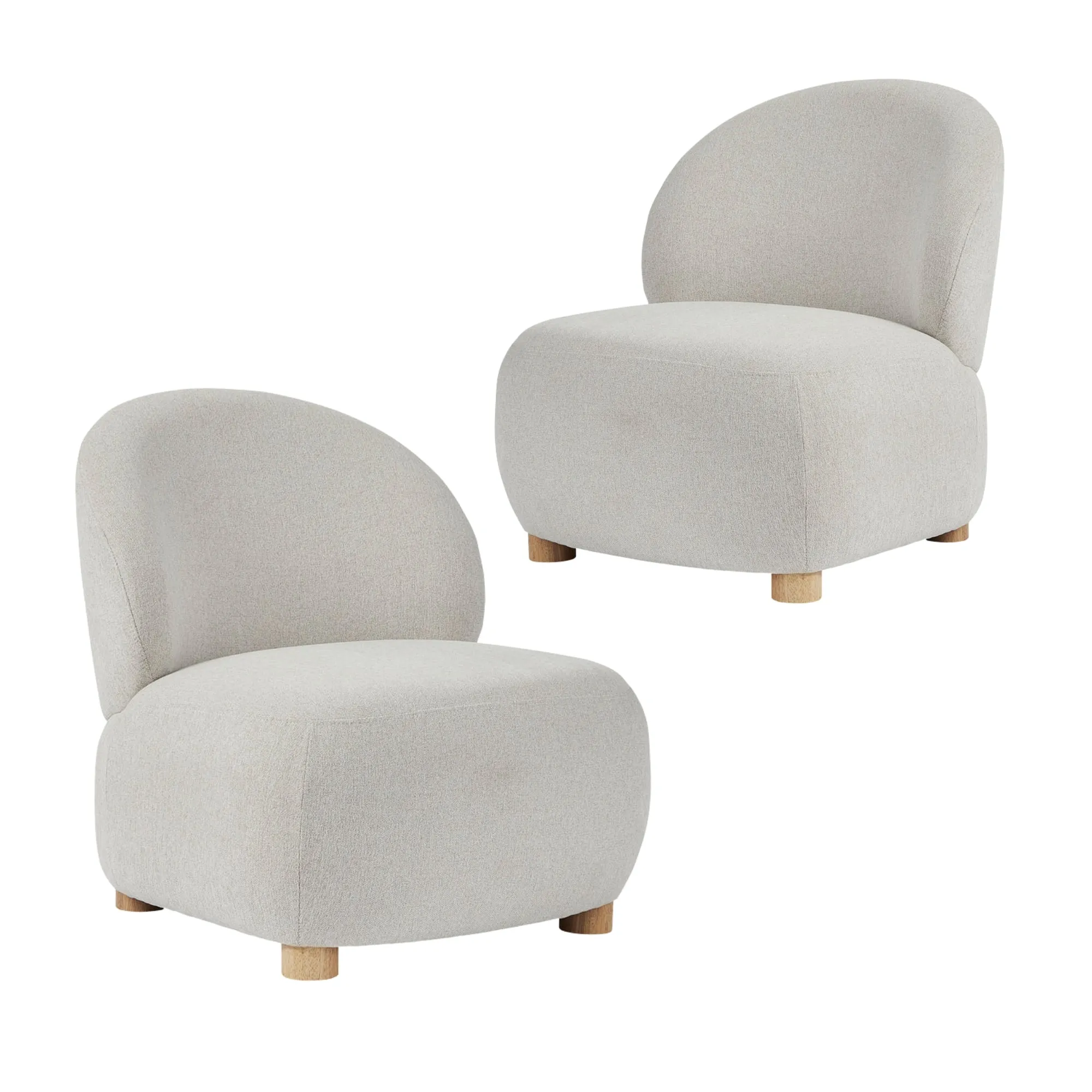 Wynn Accent Chair Cream (Set of 2)