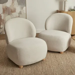 Wynn Accent Chair Cream (Set of 2)
