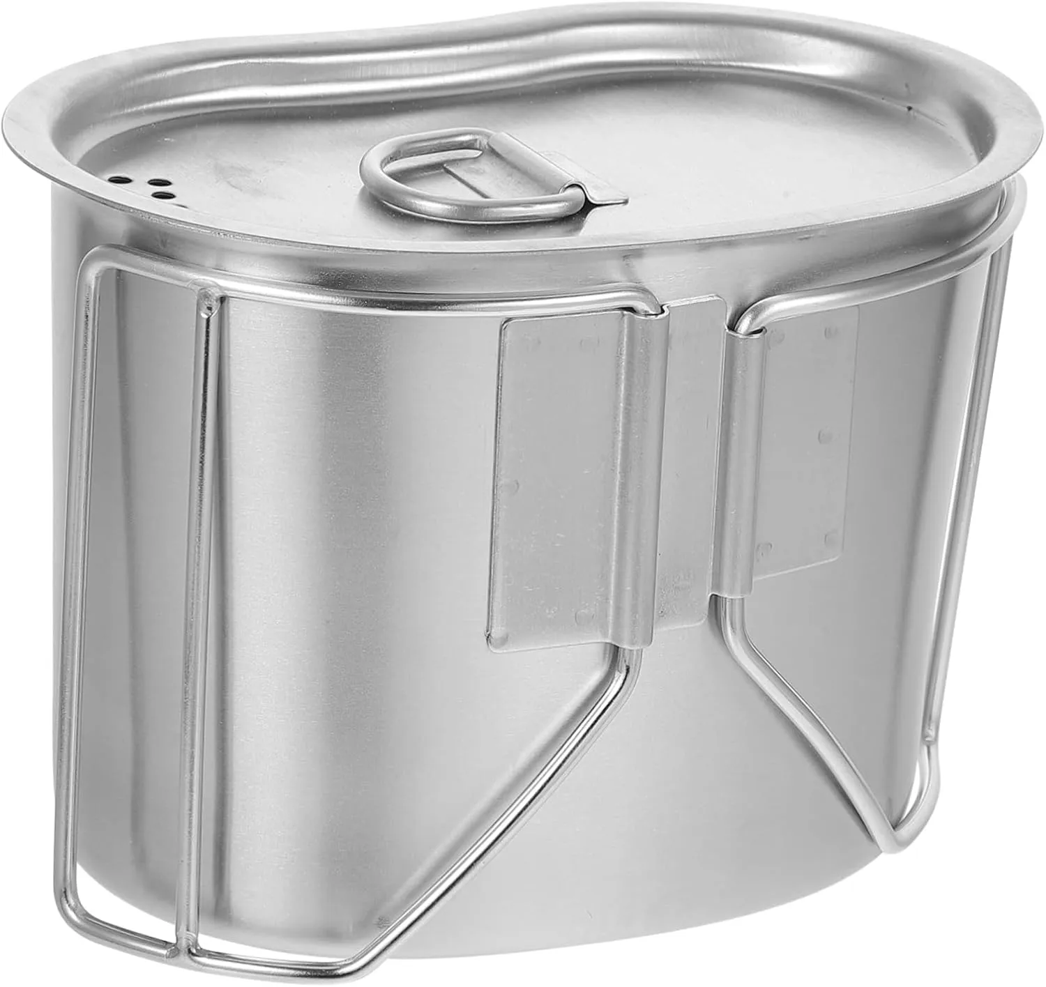 YARNOW Portable Stainless Steel Pot Outdoor Camping Kettle Water Jug for Boiling