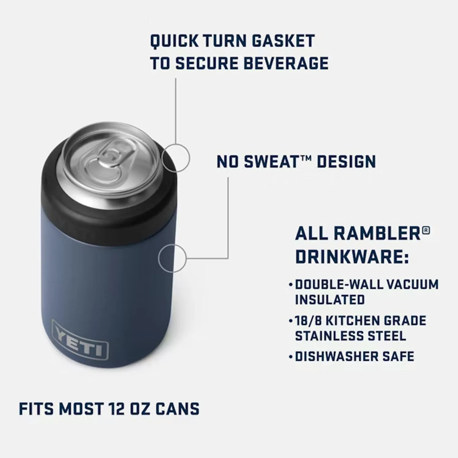 YETI Rambler 12 oz. Colster Can Insulator for Standard Size Cans