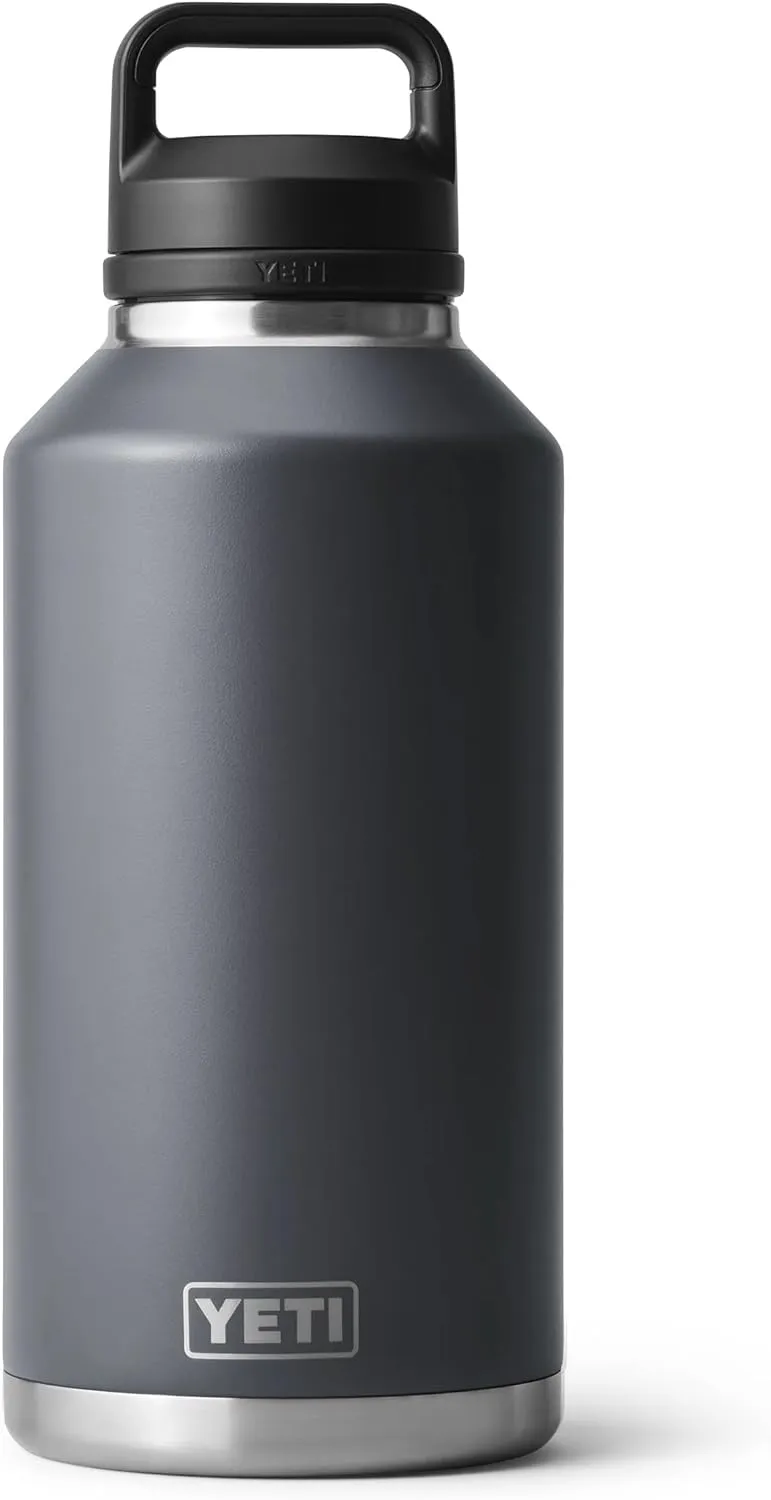 YETI Rambler 64 oz Bottle, Vacuum Insulated, Leakproof, Stainless Steel with Chug Cap, Charcoal