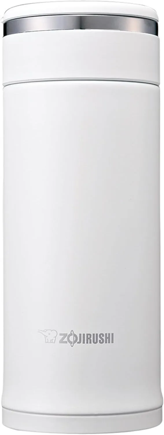 Zojirushi SM-JF36-WA Water Bottle, Stainless Steel Mug, Bottle, Direct Drinking, Lightweight, Cold Retention, 12.2 fl oz (360 ml), White