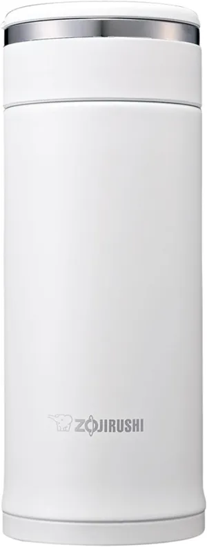 Zojirushi SM-JF36-WA Water Bottle, Stainless Steel Mug, Bottle, Direct Drinking, Lightweight, Cold Retention, 12.2 fl oz (360 ml), White