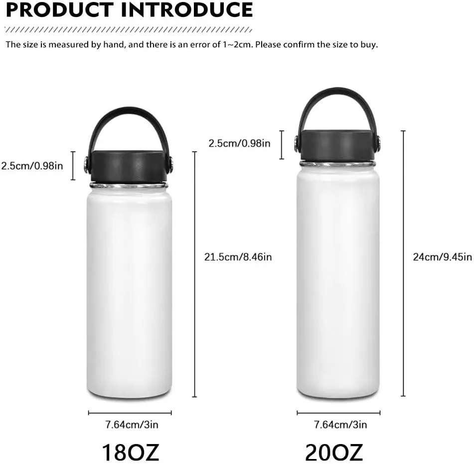 ZOUTAIRONG Galaxy Wolf Sports Water Bottle 20 oz Insulated Water Bottle Leak Proof Stainless Steel Gym Bottle Sports Water Cup for Women Thermal Water Bottles for Men