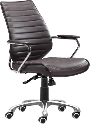 Zuo Enterprise Low Back Office Chair Espresso