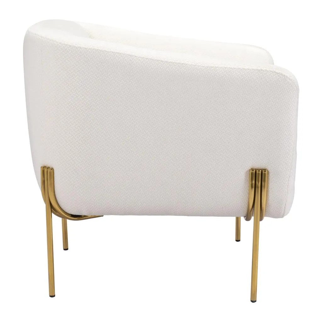 Zuo Micaela Armchair Ivory