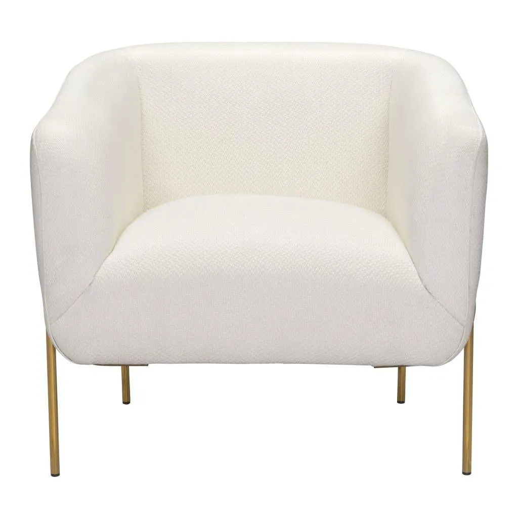 Zuo Micaela Armchair Ivory