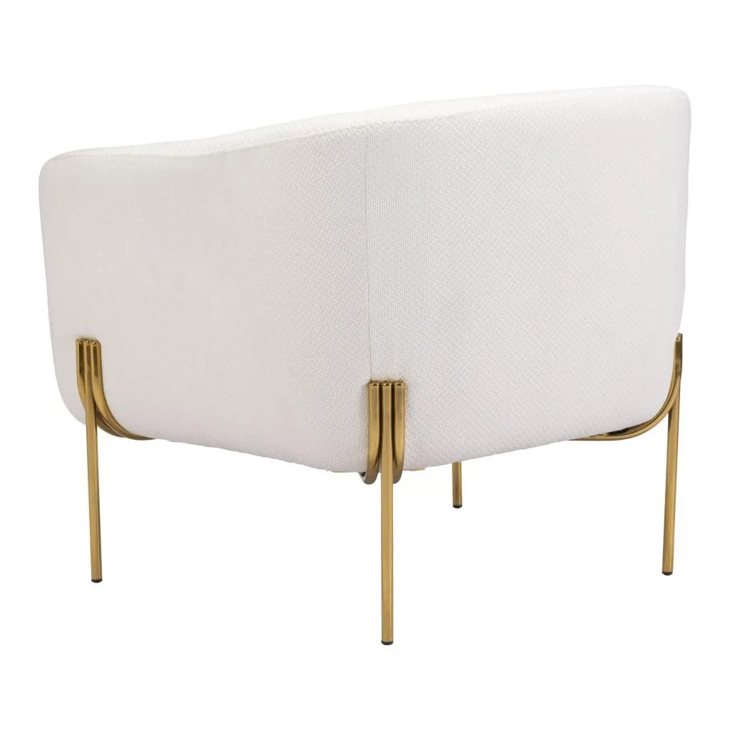 Zuo Micaela Armchair Ivory