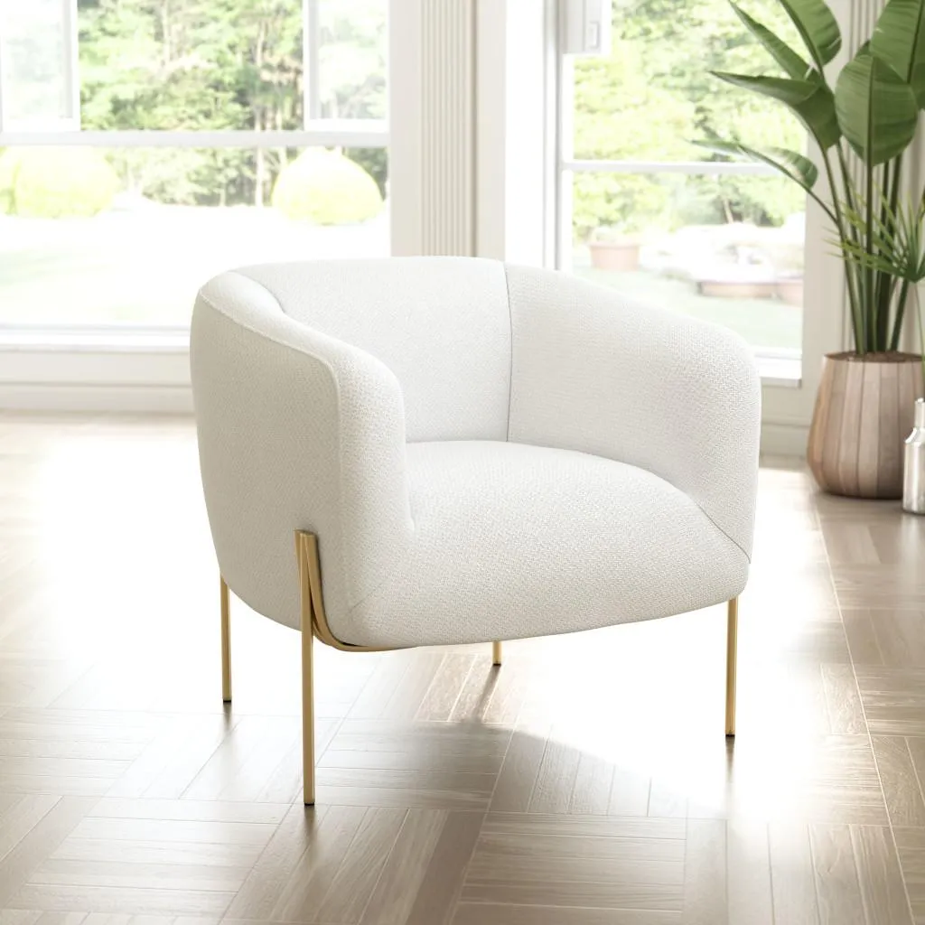 Zuo Micaela Armchair Ivory