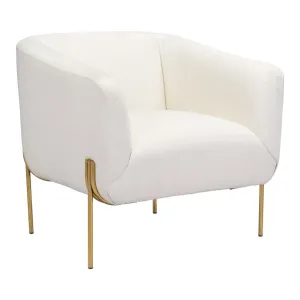 Zuo Micaela Armchair Ivory