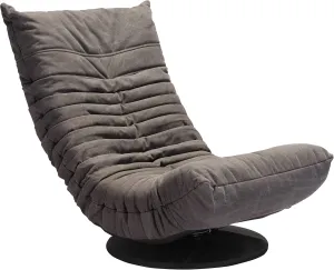 Zuo Modern Down Low Swivel Chair, Gray