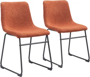 Zuo Smart Dining Chair Burnt Orange