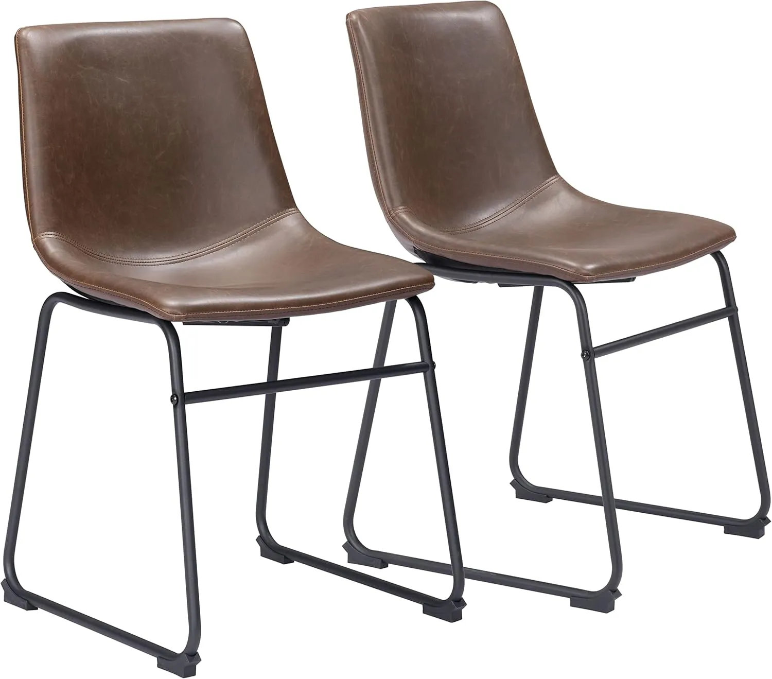 Zuo Smart Dining Chair (Set of 2) Vintage Espresso